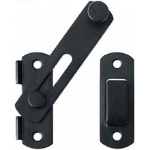 Door Lock Buckle Lock Bolt Lock For Door And Window Slide Lock Latch Bolt Shed Slide Door Lock Slide Lock (black)2pcs