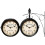 Two Sided Train Station Wall Clock Black Vintage Design Clock Watch 2
