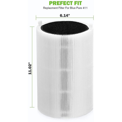 Replacement Filter For Blueair Blue Pure 411/411 2