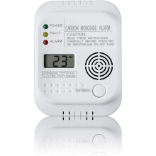 Carbon Monoxide Detector, Battery Powered, Gas Detector With Display And Temperature Gauge