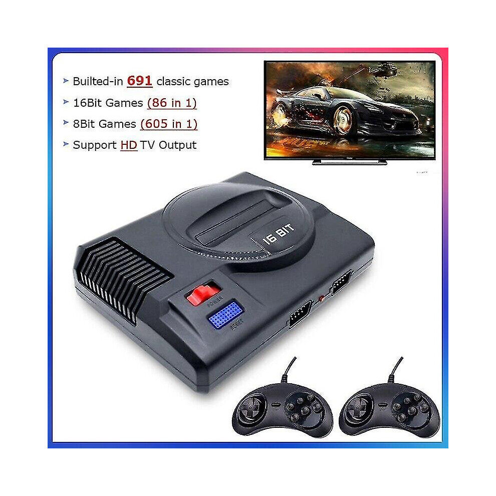Hd Mini Retro 4k Video Game Console Built 691 Games 16bit Classic Sega Tv Game Console