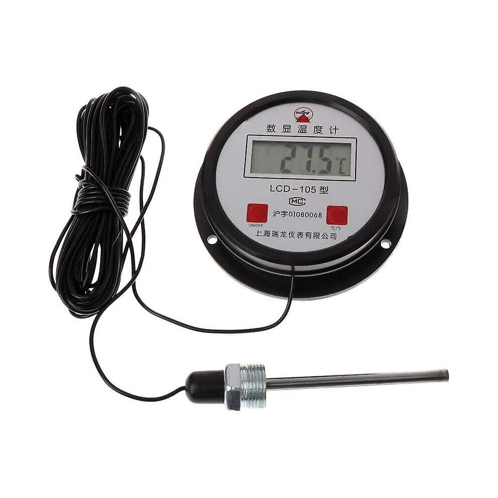 High Temperature Industrial Digital Thermometer With 10m Probe