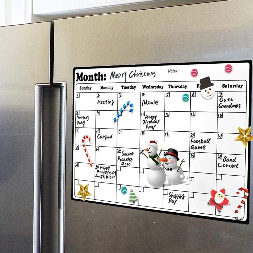 Fridge Calendar Magnetic Dry Erase Calendar Whiteboard Calendar For Refrigerator Planners