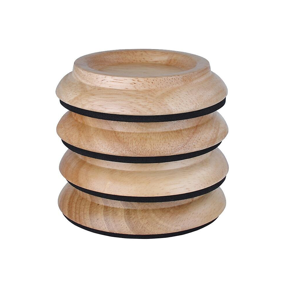 Upright Piano Caster Cups,Premium Hardwood Piano Caster Pads Furniture Leg(4Pcs,Brown) 9468842103913