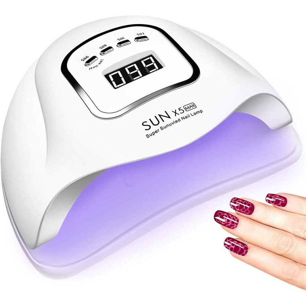 Uv Led Nail Lamp 150w, Professional Nail Dryer Gel Polish Light, Uv Nail Light With 4 Timer Setting, Nail Polish Curing Gel Led Dryer, Professional Na