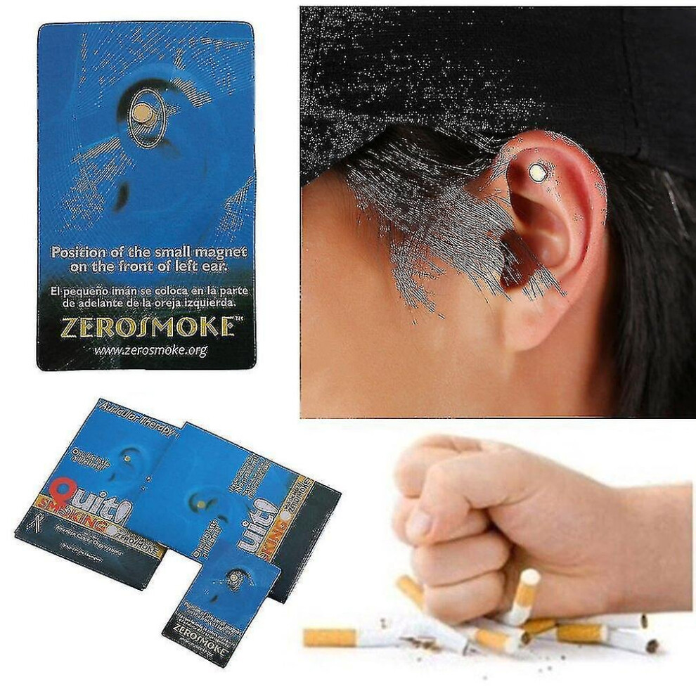 Magnet Auricular Quit Smoking Acupressure Patch No Cigarettes Health Therapy