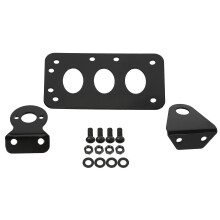 Black Motorcycle Side Mount License Plate Bracket Bobber Chopper Fit For Sportster Stop Light Cb750