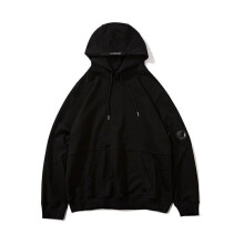 (Black, L=UK M) Men and women models round lens sweatshirt Company leisure letter trend