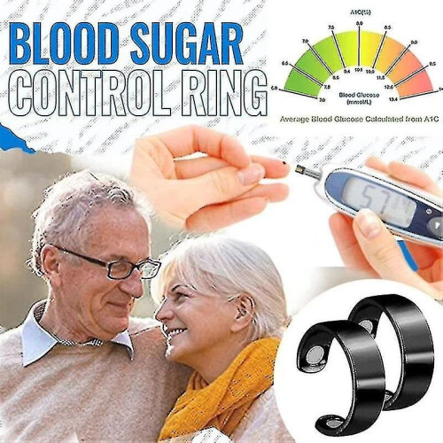 2pcs Ring Magnetic Health Ring Open Ring Diabetes Blood Sugar Control Ring 2