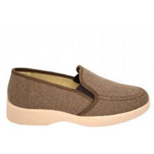Mens street shirt stretchy Slipper NAVARRA Brown