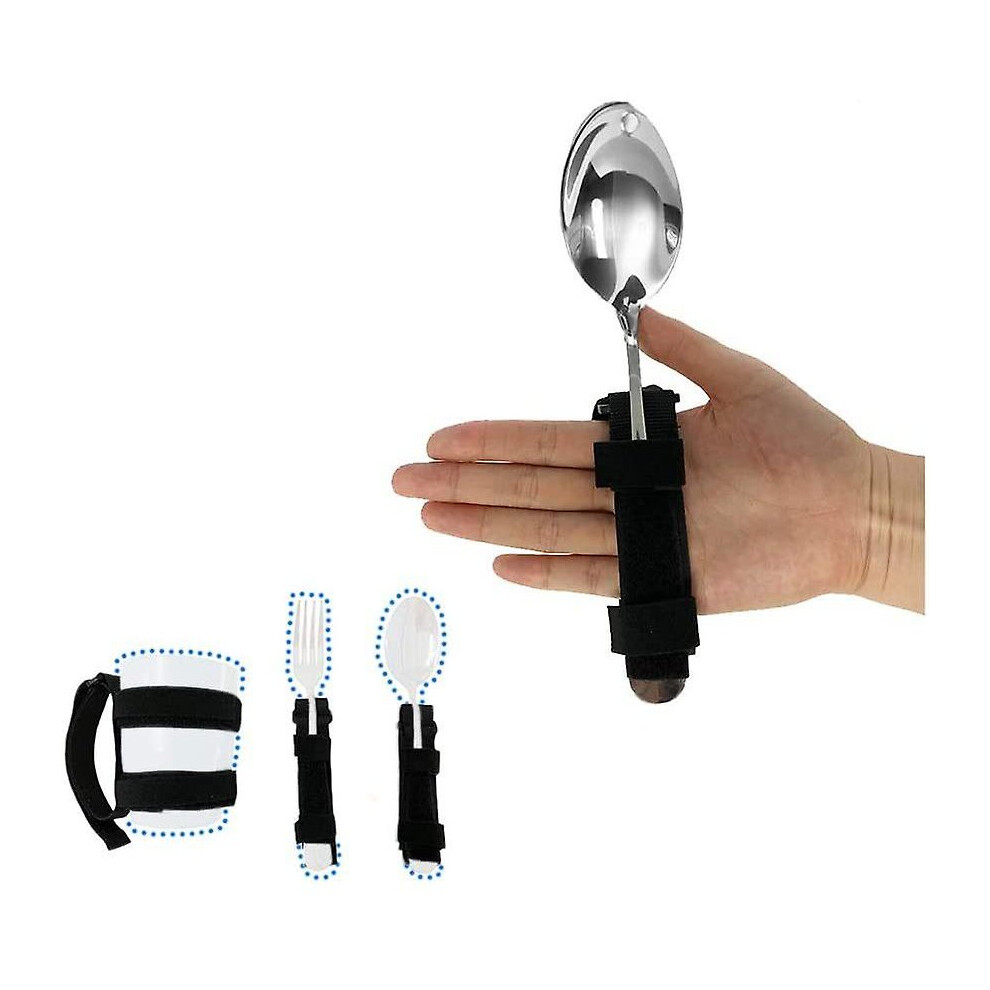 Easy Grip Eating Aids Strap Elderly Care Spoon Arthritis Disabled Patient Dining Utensil Only Auxiliary Strap