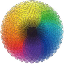 Jigsaw Puzzle 1000 Pieces Round Jigsaw Puzzle Creative Rainbow Gradient Jigsaw Puzzle Hard Jigsaw Puzzle Classic Jigsaw Puzzle Stress Reliever Toys Fo
