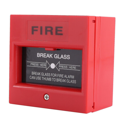 Ac 250v/12v Dc 12v Resettable Manual Call Point Fire Alarm Pull Station 1