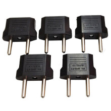 5 Pcs Us Usa To Eu Euro Europe Ac Power Converter Travel Adapter Charger Plugs