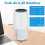 Air Purifier With True Hepa Filter With Uv-c Light,removes 99.97% 5