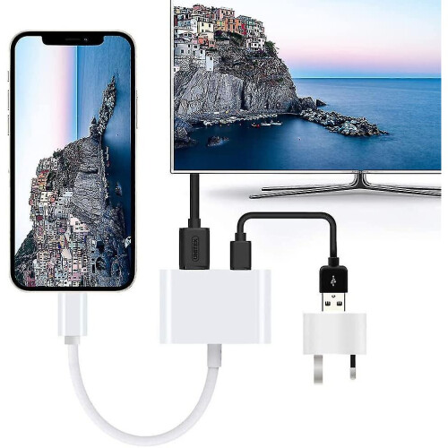Hdmi Adapter, Hdmi Adapter For Iphone 1080p Lightning Digital Av Adapter, Hdmi Sync Screen Hdmi Connector For Iphone 1