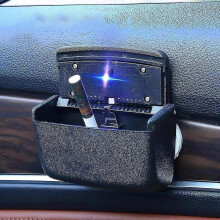 LED Car Ashtray with Pop-Up Cover, Smokeless, Portable and Flame-Resistant, One-Hand Operation, Blue Night Light, Multi-Function Car Accessory