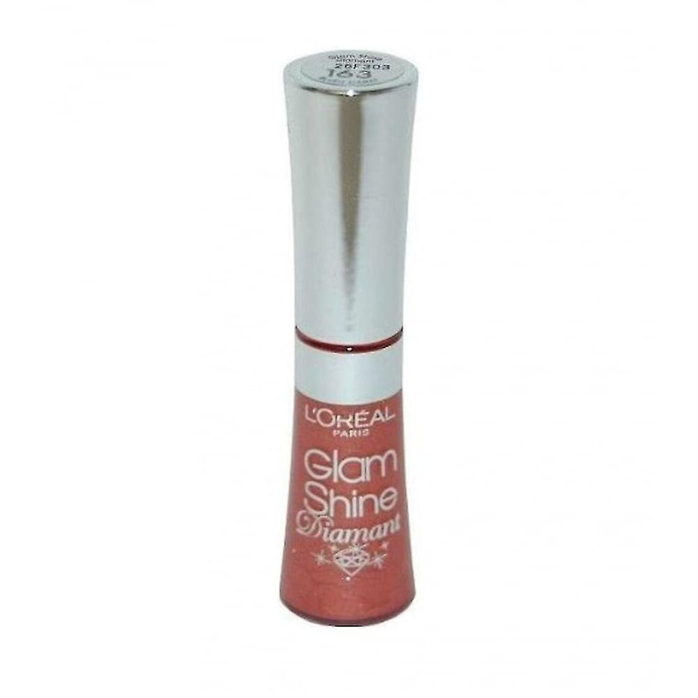 New L’oréal Paris L'oreal Glam Shine Lip Gloss-Size163 Blush Carat