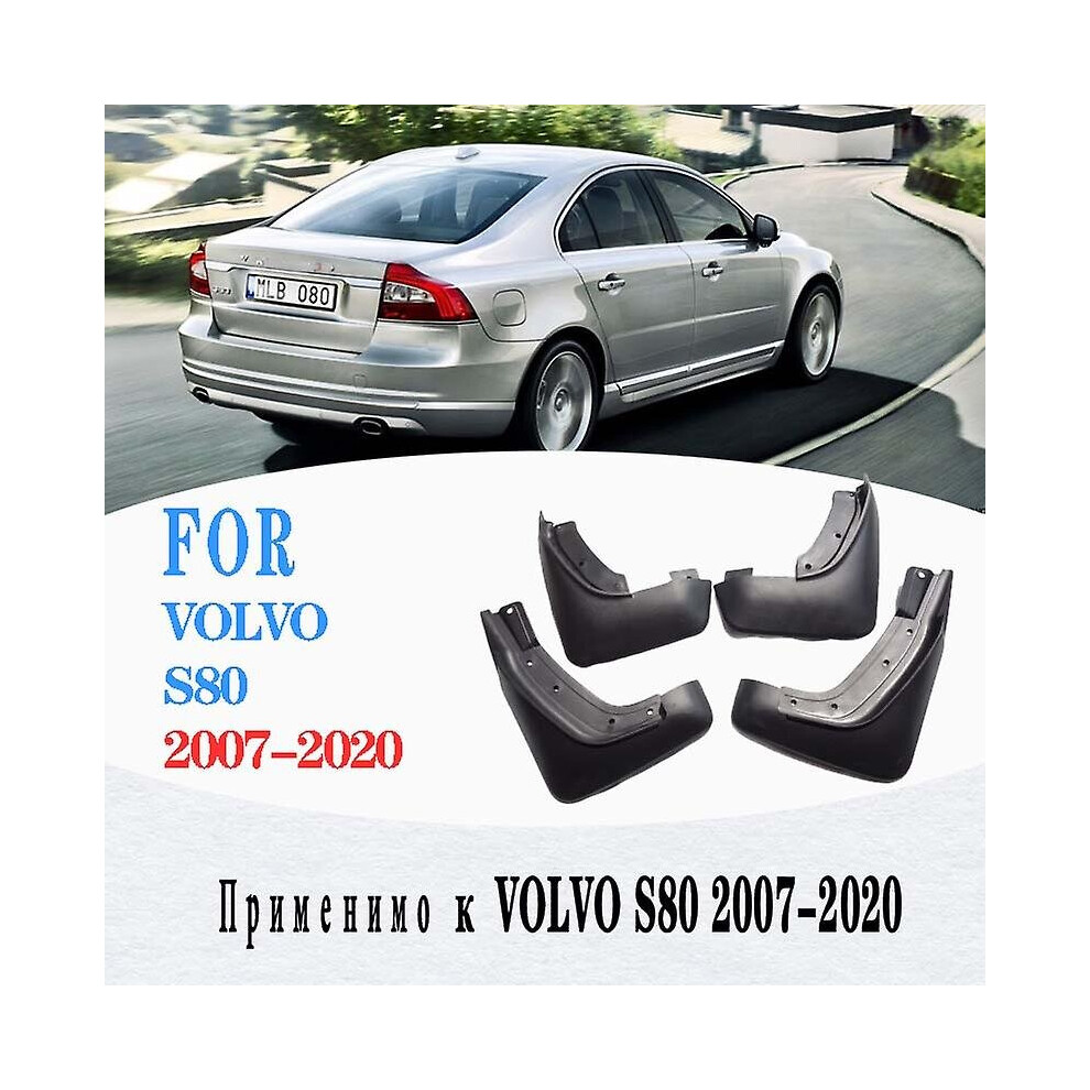For Volvo S80 Mud Flaps Mudguards Fender For S80 Mud Flap Splash Guard Fenders Mudguard Car Accessories Front Rear 4 Pcs