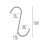 20pcs/set Stainless Steel S Hooks 4