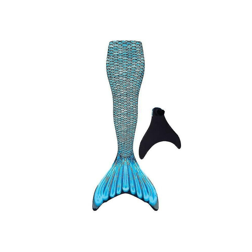 (, M) Adult Reinforced Mermaid Tail For Swimming, Monofin Included Blue