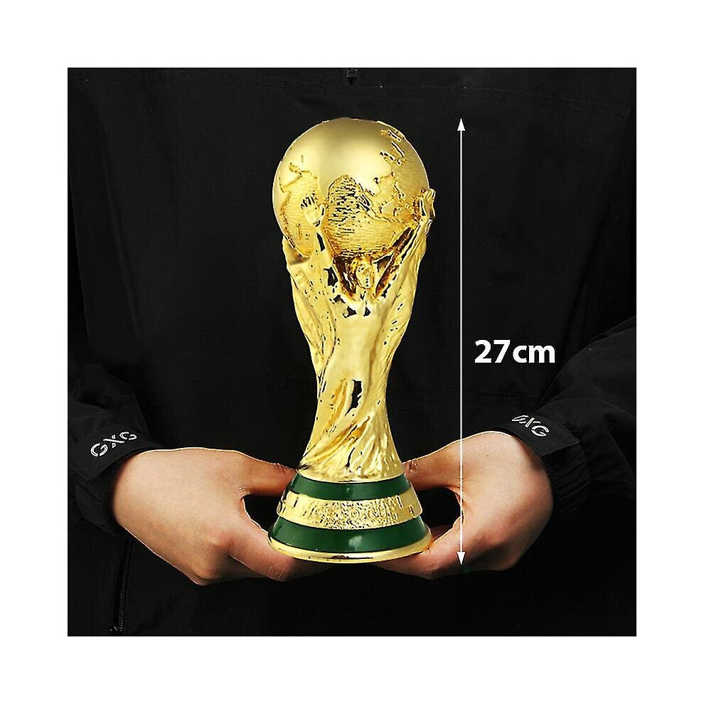 (27CM) World Cup Football Trophy Resin Replica Trophy Model Soccer Fan Souvenir Gift