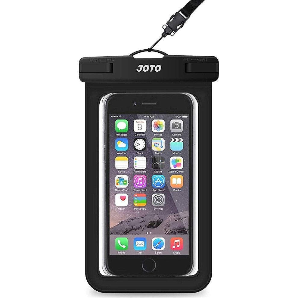 Universal Waterproof Pouch Cellphone Dry Bag Case For Iphone 14 13 12 Pro Max Xs Max Xr X 8 7 6S Plus Se, Galaxy S22 S22 S21 Fe - Black 9468842121481