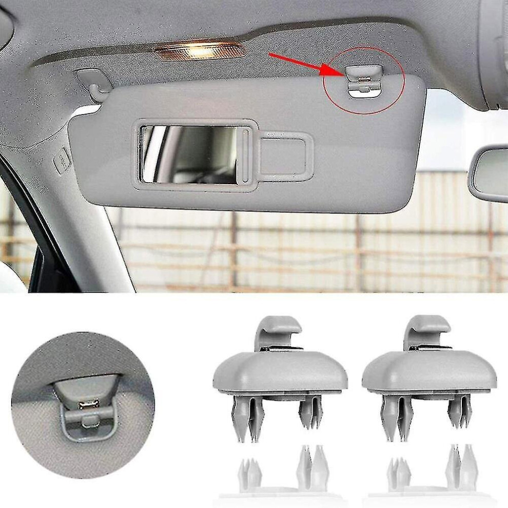 2Pcs Sun Visor Hook Clip H 8U0857562 8E0857562 For A A1 A3 A4 A5 Q3 Q5 2013-2015 #Calu 9468842122563