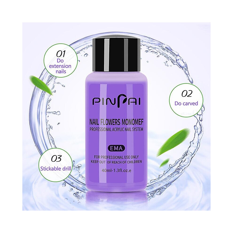 40ml Acrylic Liquid Monomer Crystal Nail Art Nail Extension Carving Liquid