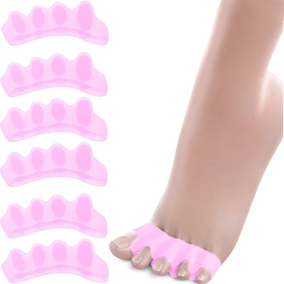 Toe Separator Silicone For All Toes - 6x - Toe Separator Hallux Valgus Correction