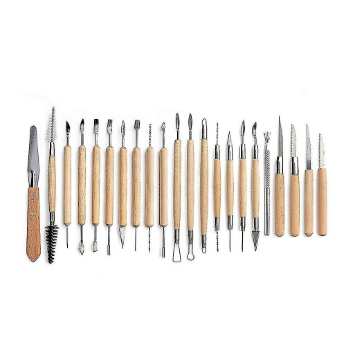Low-pricedwholesale 25pcs Polymer Clay Tools Modeling Clay Sculpting Tools Kits For Pottery Sculpture Wooden Dotting Tools 2