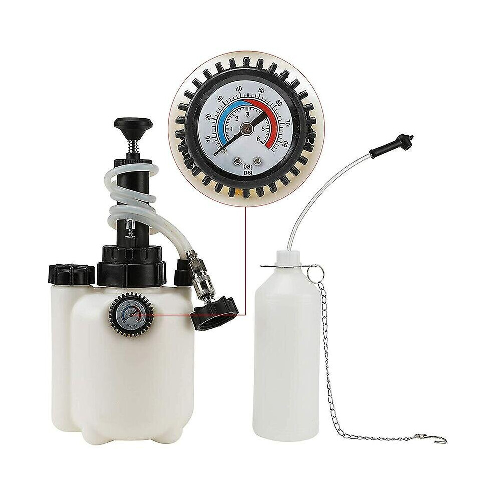 3l Car Brake Bleeder, Brake Fluid Bleeder, With E20 Adapter, 10-30 Psi Working Pressure, Brake Bleeder