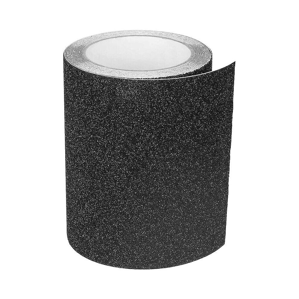 Adhesive Anti-Slip Tape For Stairs, Friction, Abrasive For Safety, Stepladder, Indoor, Outdoor, High Traction, 15Cm X 5M, Black 9468842123461