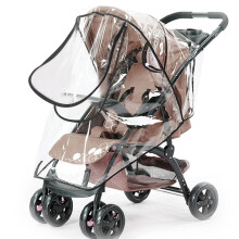 Universal Rain Cover For Pushchair Stroller, Food Grade Eva, Rain Cover For Pushchair Pram With Nylon Waterproof Zipper