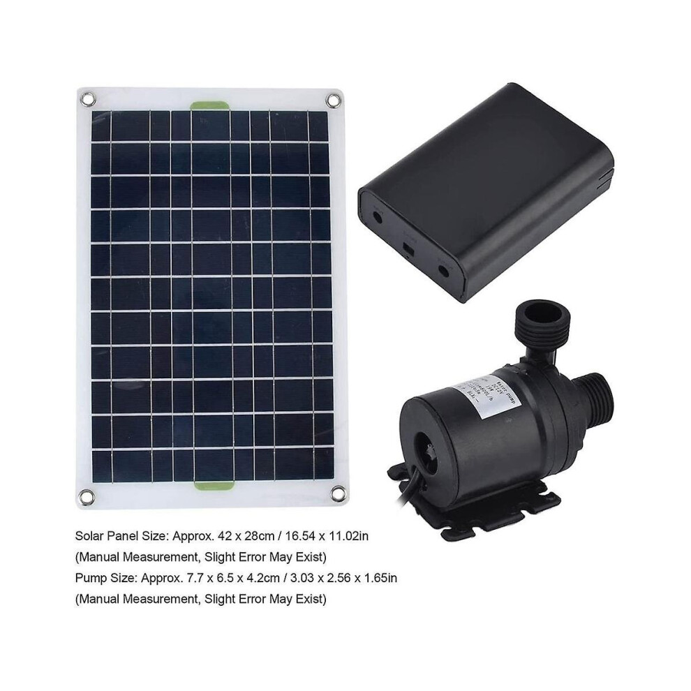 50w Solar Water Pump 800l/h Dc12v Low Noise Solar Water Fountain Pump Garden Family Water Fountain Irrigation Pump