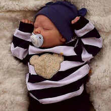 45cm Two Body Options Premie Bebe Doll Reborn Asleep Lifelike Soft Touch Cuddly Baby 3d Skin Visibile Veins Art Doll