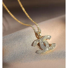 (Gold) Cc Pendant Necklace High-end Temperament Pendant Necklace Simple And Versatile