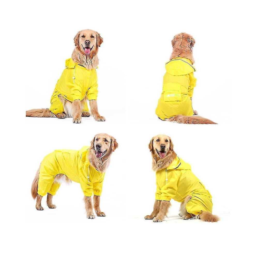 (7XL)Dog Raincoat Jumpsuit Rain Coat for Dogs Pet Cloak Labrador Waterproof