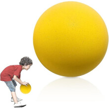 (Yellow, 15cm) Silent Basketball, 2023 Newest Foam Basketball, Indoor Training Ball, Uncoated High-density Foam Silent Basketball Soft Flexible