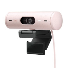 Webcam - Full HD 1080p - Logitech - Brio 500 - Microfono integrato - Rosa