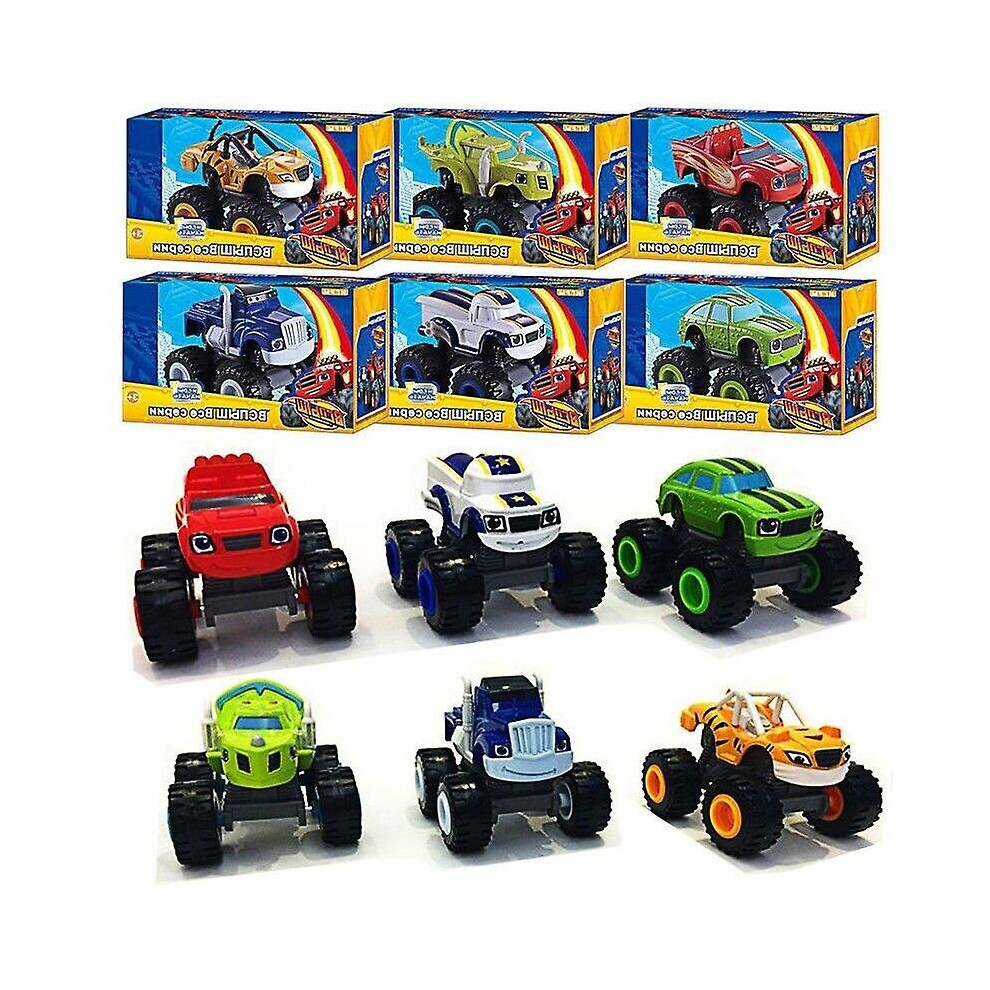 Blaze And The Monster Machines Vehicles Kids Toy Racer Cars Trucks Gift 6pcs Set