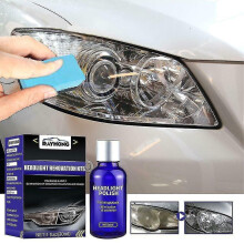 Car Headlight Restoration Set Fluid Repair Kit Plastic Light Polish Cleaner Fast 2022