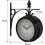 Double-sided Wall Clock Station Clock Garden Clock Double-sided Clock Time Indicator 33 X 30 X 10 Cm 4