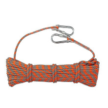 Tree Rock Climbing Rope Polyester Cord 2 Carabiners Outdoor Emergency Use