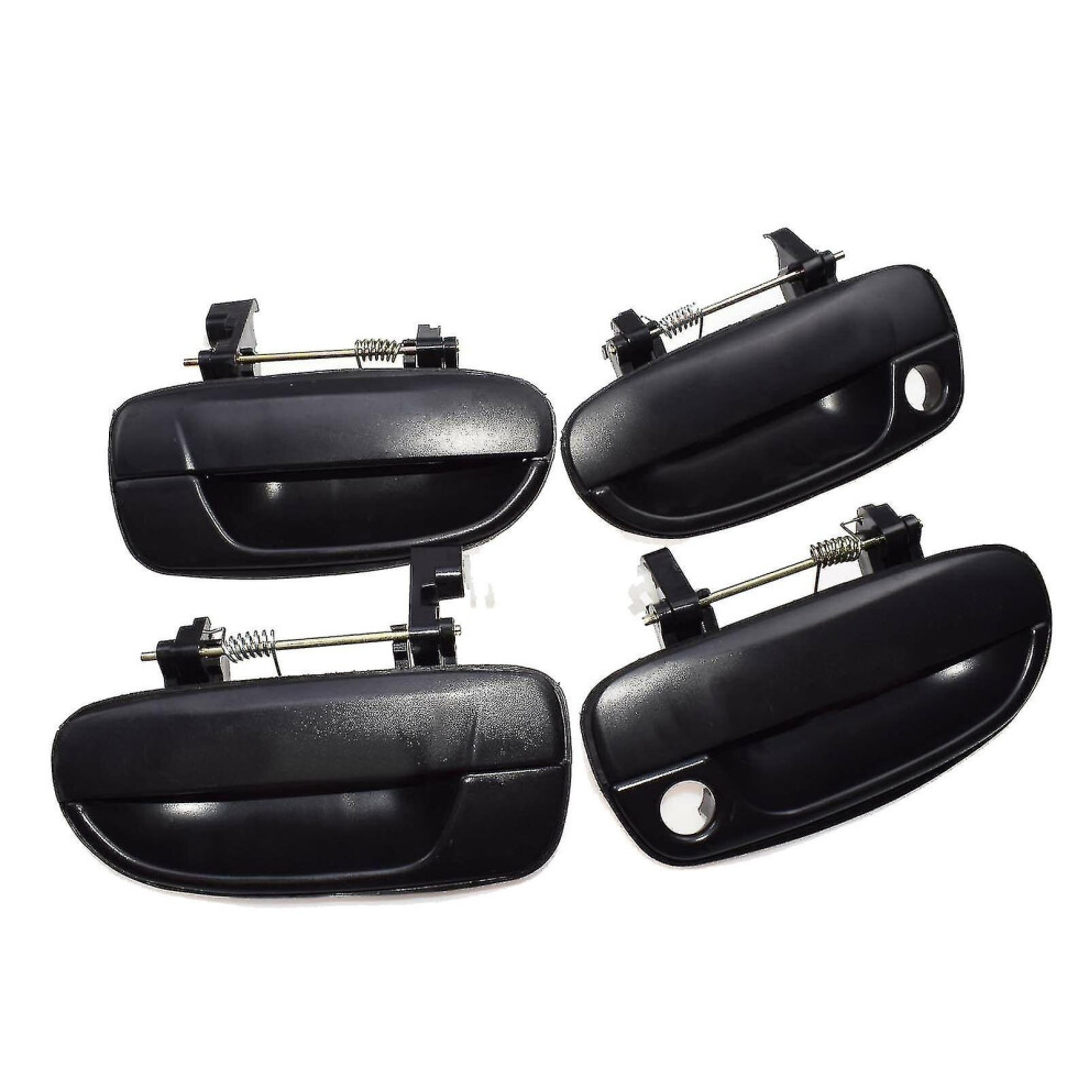 4pcs(front Rear Left Right)outer Outside Exterior Door Handle Black For Hyundai Accent 2000-2005 Ne