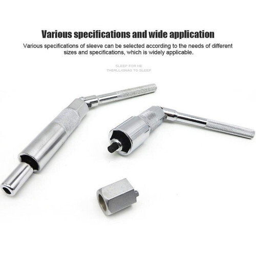 Car Shock Absorber Installation And Removal Spanner Tool Front Shock Absorber Spanner Socket Spanner (colour:silver)(2pcs) 1