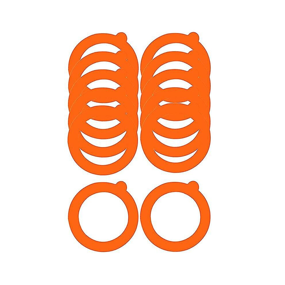 12 Pack Silicone Replacement Gasket, Airtight Rubber Seals Rings For Mason Jar Lids, Leak-proof Can