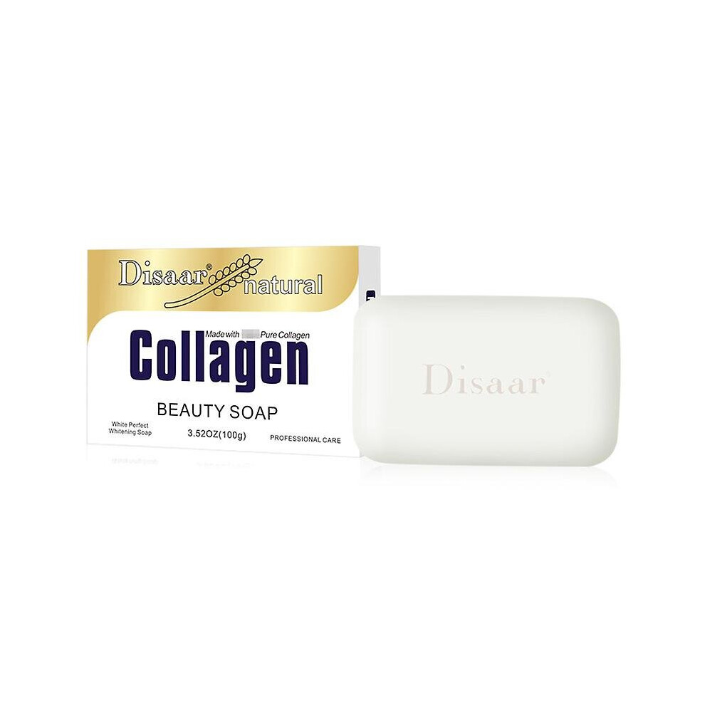 Disaar Collagen Handmade Soap - Brightening, Moisturizing & Deep Cleansing for Normal Skin, 100g