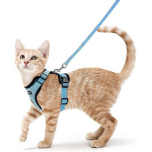 Rabbitgoo Cat Harness Small Dog Leash Adjustable Kitten Harness Black Xs Collar Reflective Cat Harness Vest Breathable Vest For Rabbit, European Cat,