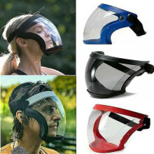 Anti-fog Full Face Shield Super Protective Head Cover Transparent Safety Mask